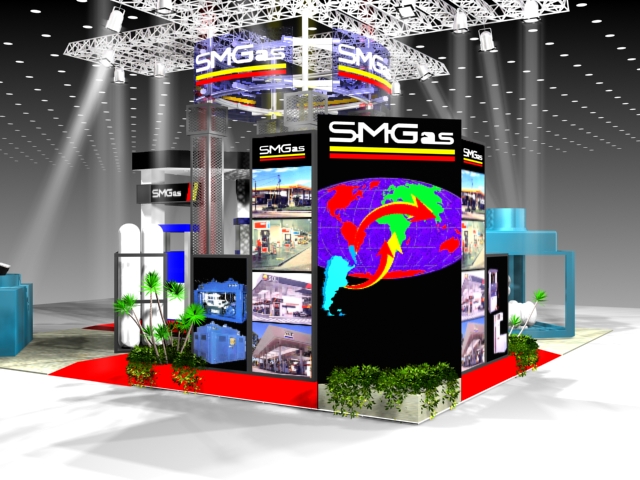 diseño digital y armado de Stands