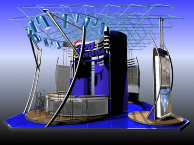 diseño digital y armado de Stands